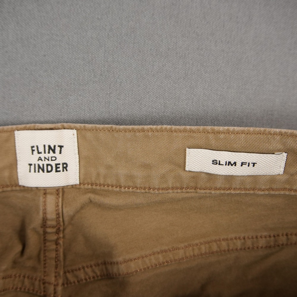 Flint and Tinder Slim Fit Pants Men Chino Straight Huckberry 32x30 - Picture 6 of 15